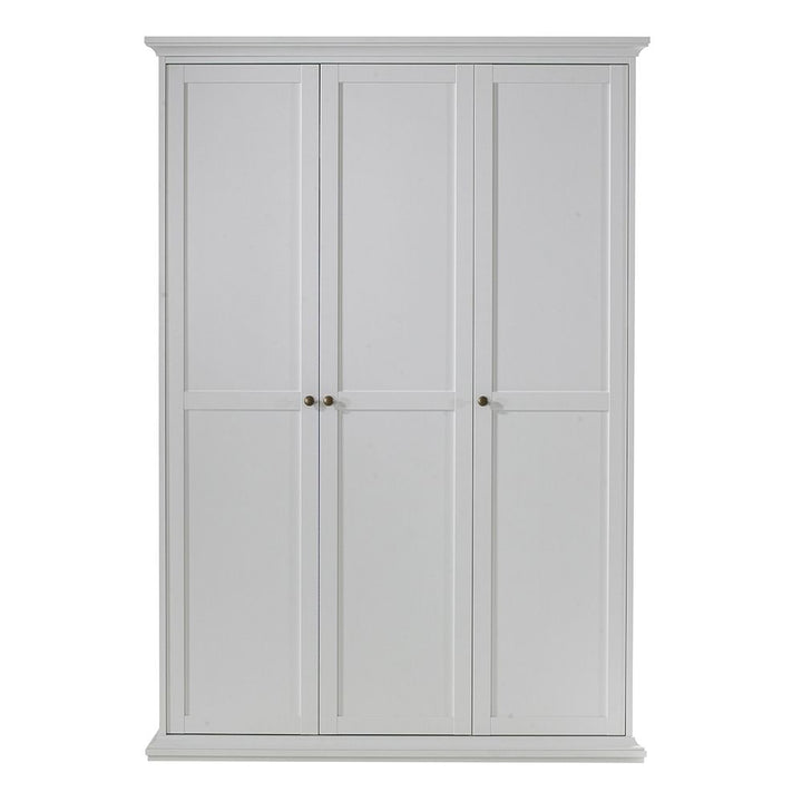 Paris Wardrobe with 3 Doors in White